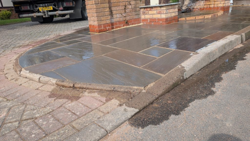 Natural stone patio Natural stone patio