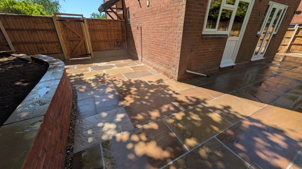 Natural stone patio Natural stone patio
